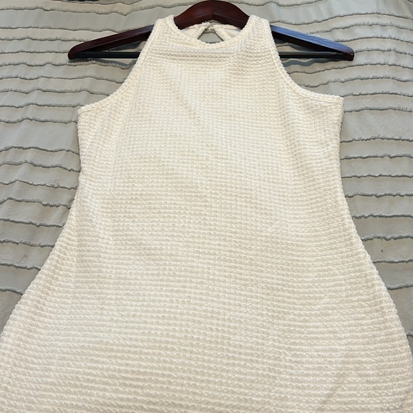 SIZE MEDIUM WHITE KNIT SHEIN DRESS. selling for $5. - Picture 2 of 3